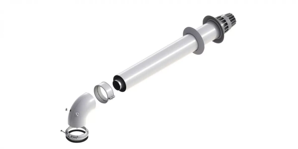 комплект дымохода коакс 60/100 l-0.75 картинка анонса te-plo.ru